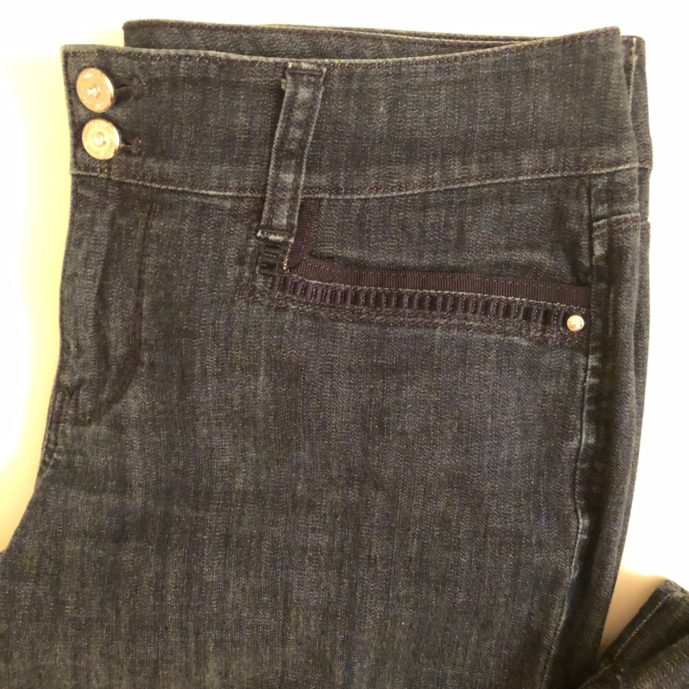White House Black Market Blanc Sz 4R Trousers - Picture 6 of 9
